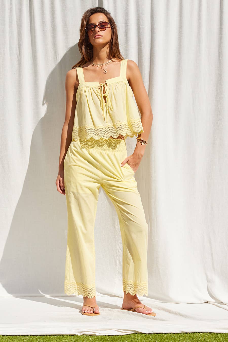 Lemon Soleil Lace Set