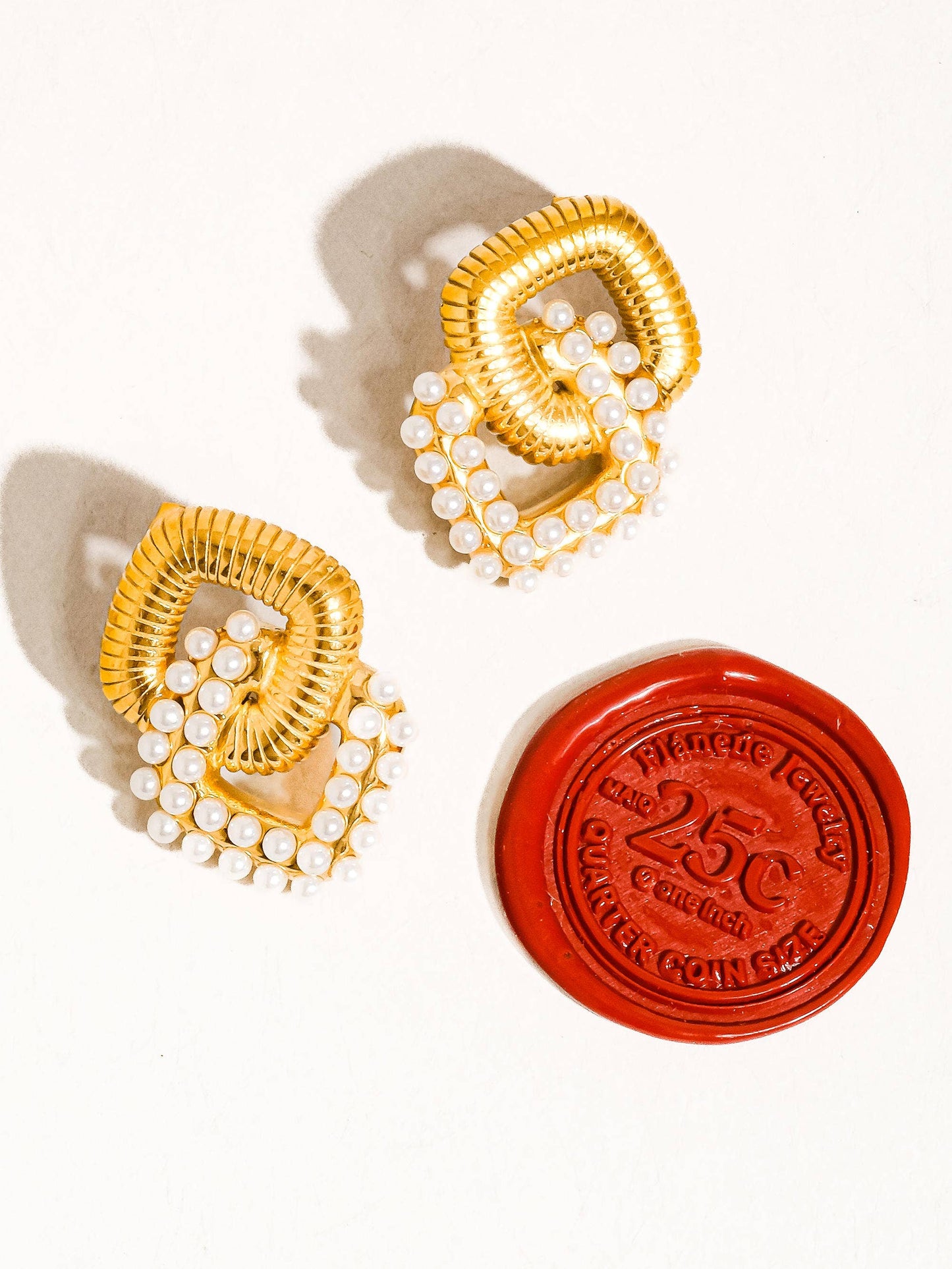 Cometa 18K Gold Non-Tarnish Pearl Chain Earring