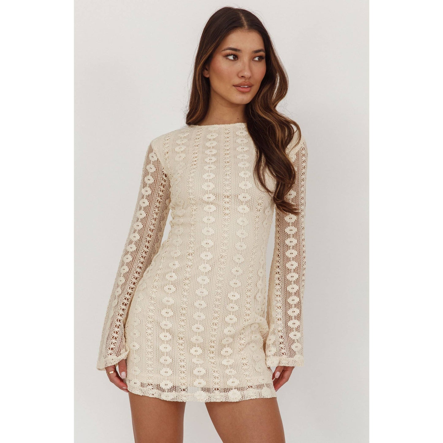 The Noelle Lace Mini Dress