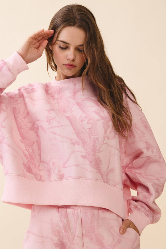 Pink Camo Sweatshirt