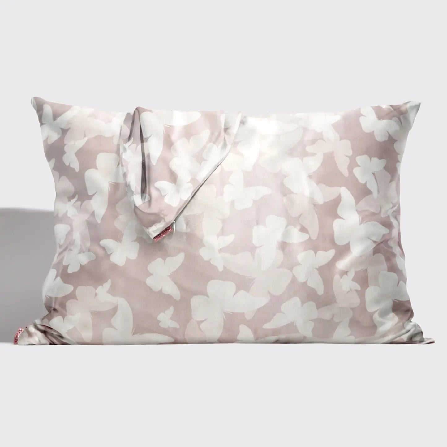Kitsch Champagne Butterfly Satin Pillowcase Standard