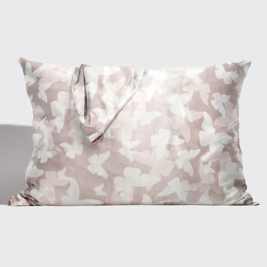 Kitsch Champagne Butterfly Satin Pillowcase Standard