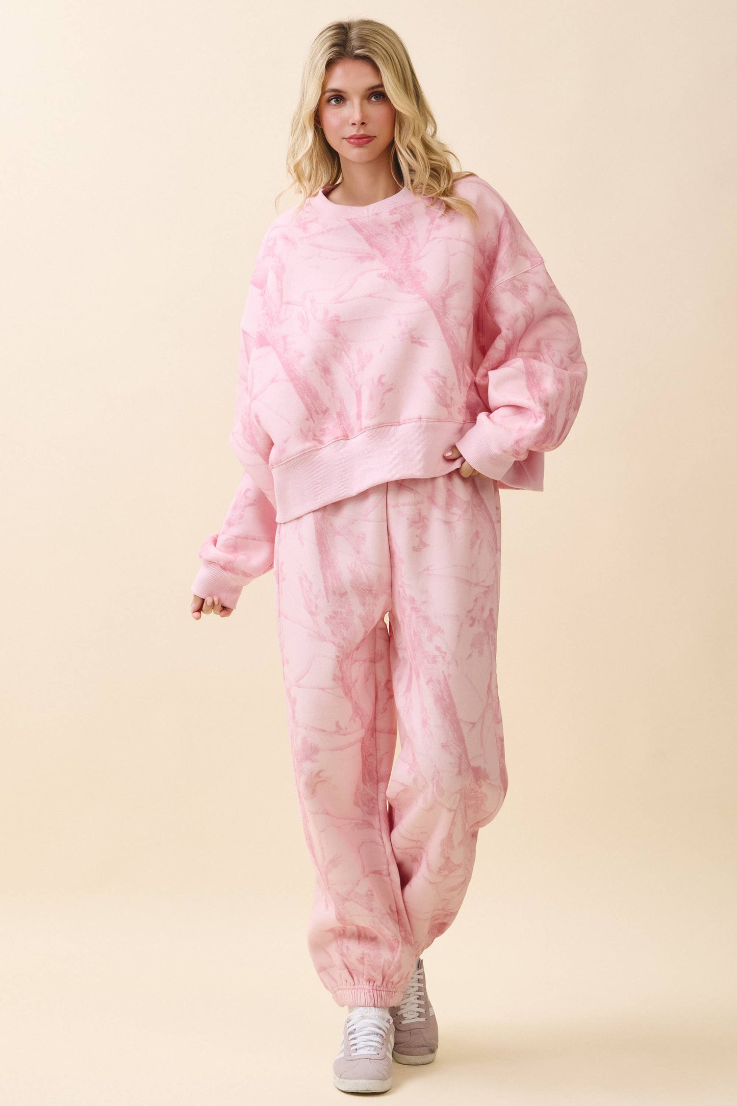 Pink Camo Jogger Sweatpants