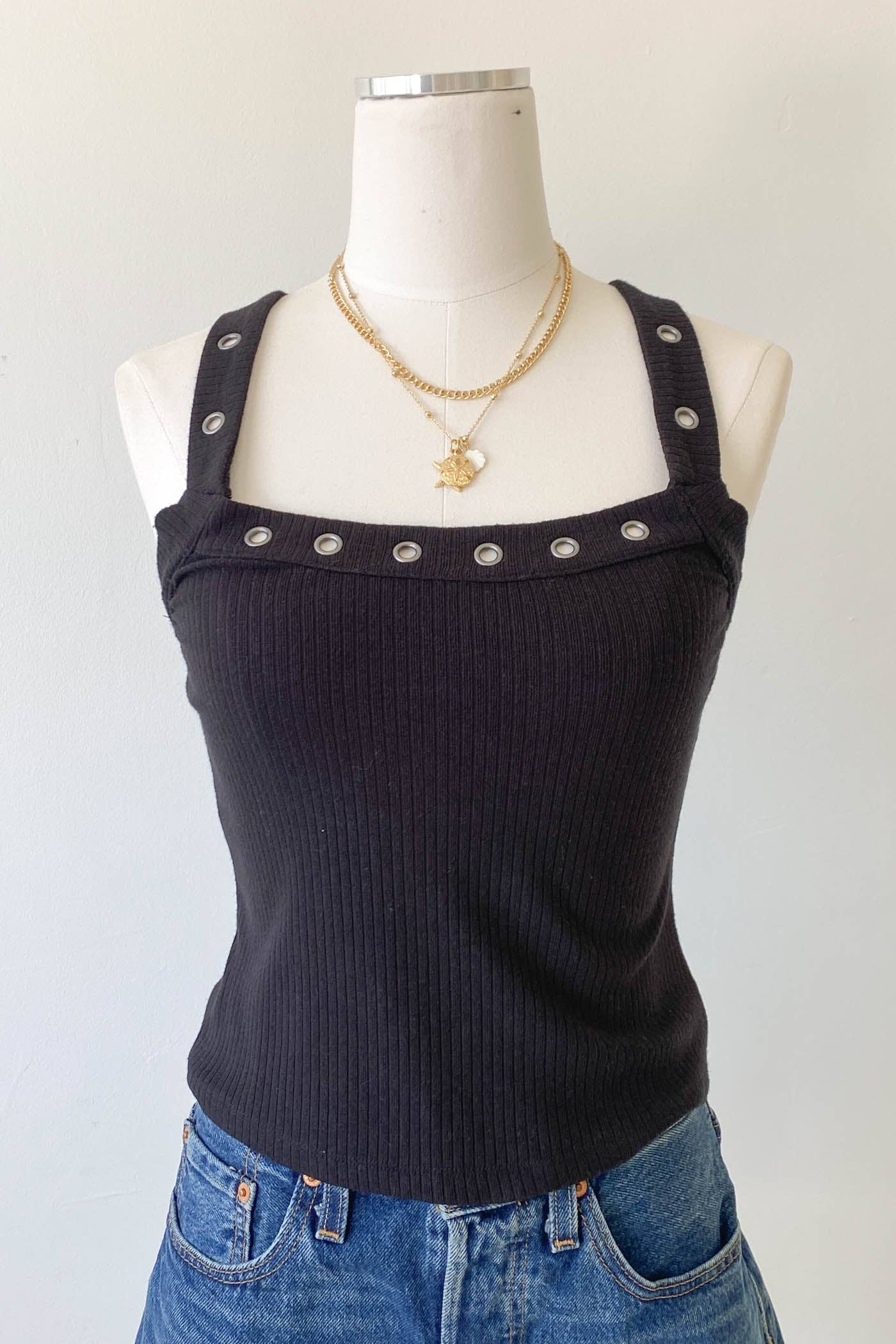 Grommet Tank Top