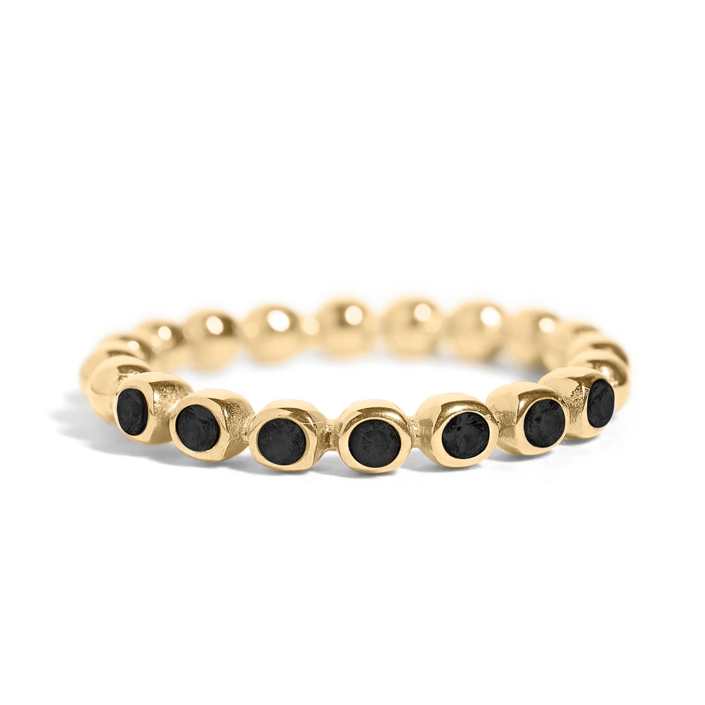 Onyx Bubble Ring