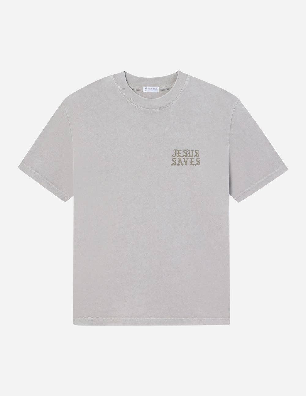 Jesus Saves Taupe Unisex Tee