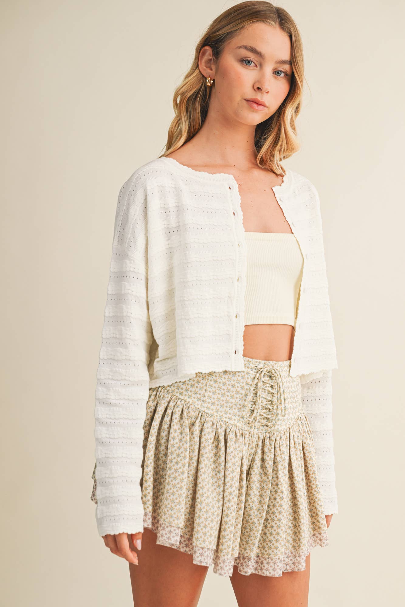 Willow Lace Trim Cardigan