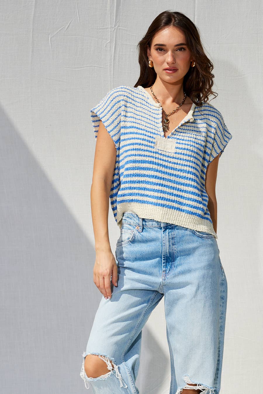 Harbor Stripe Knit Top