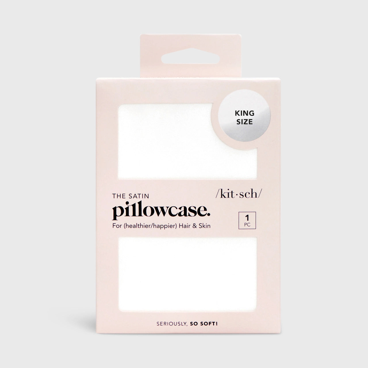 Kitsch Ivory Satin Pillowcase King