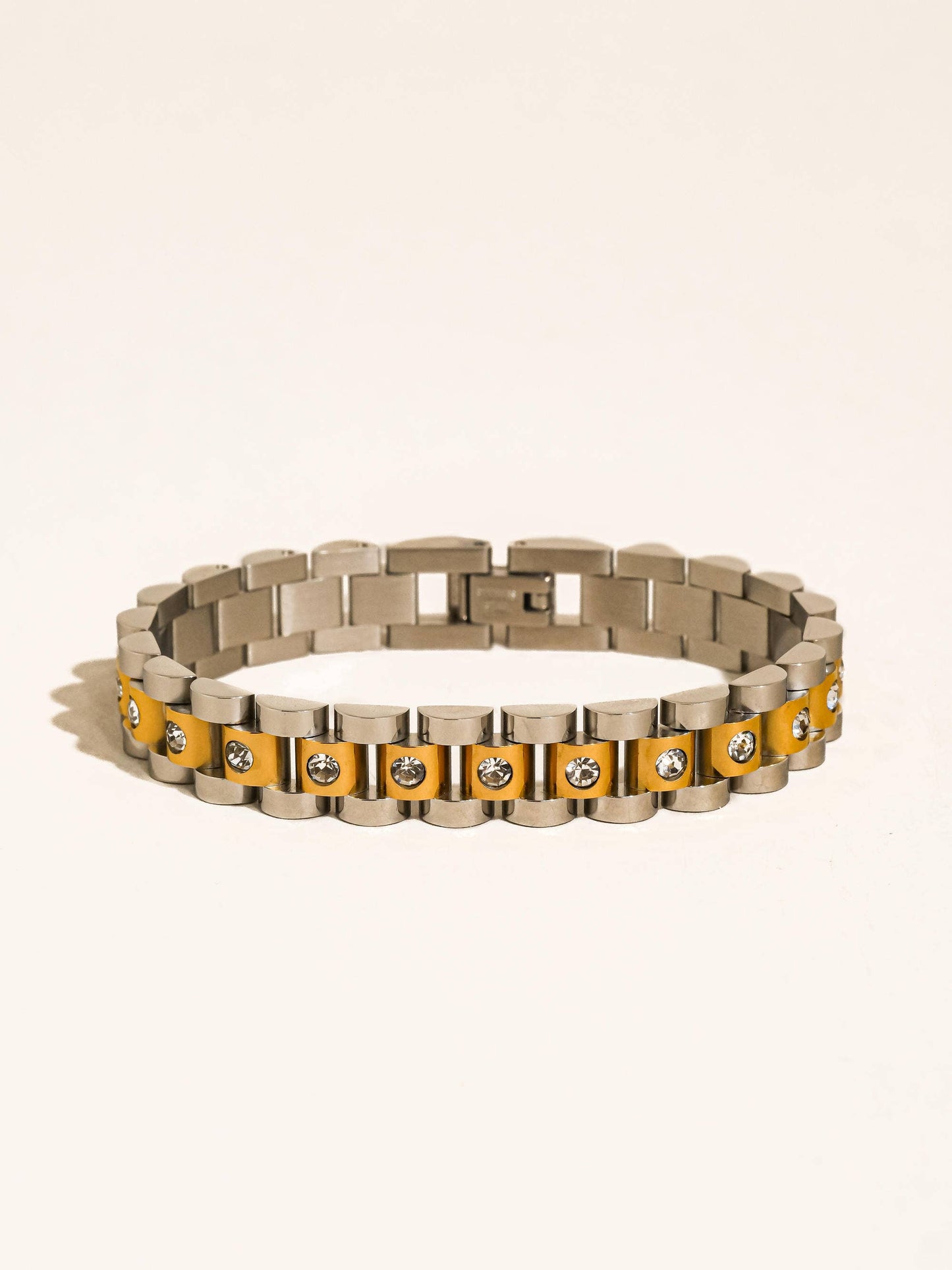 Faelys Two-Tone Watchband Bracelet