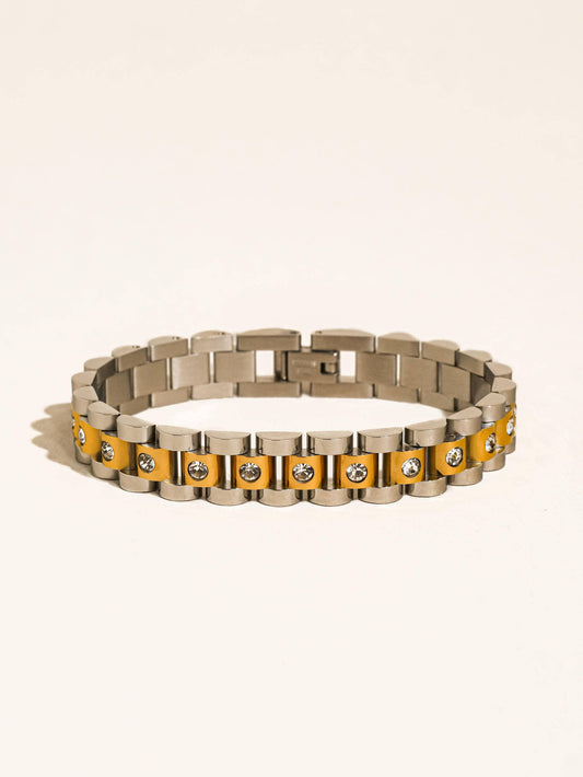 Faelys Two-Tone Watchband Bracelet