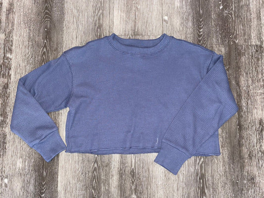 Tween Vintage Blue Cooper Waffle Top