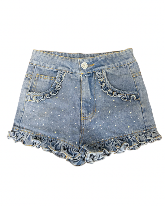 Tween Denim Embellished Shorts