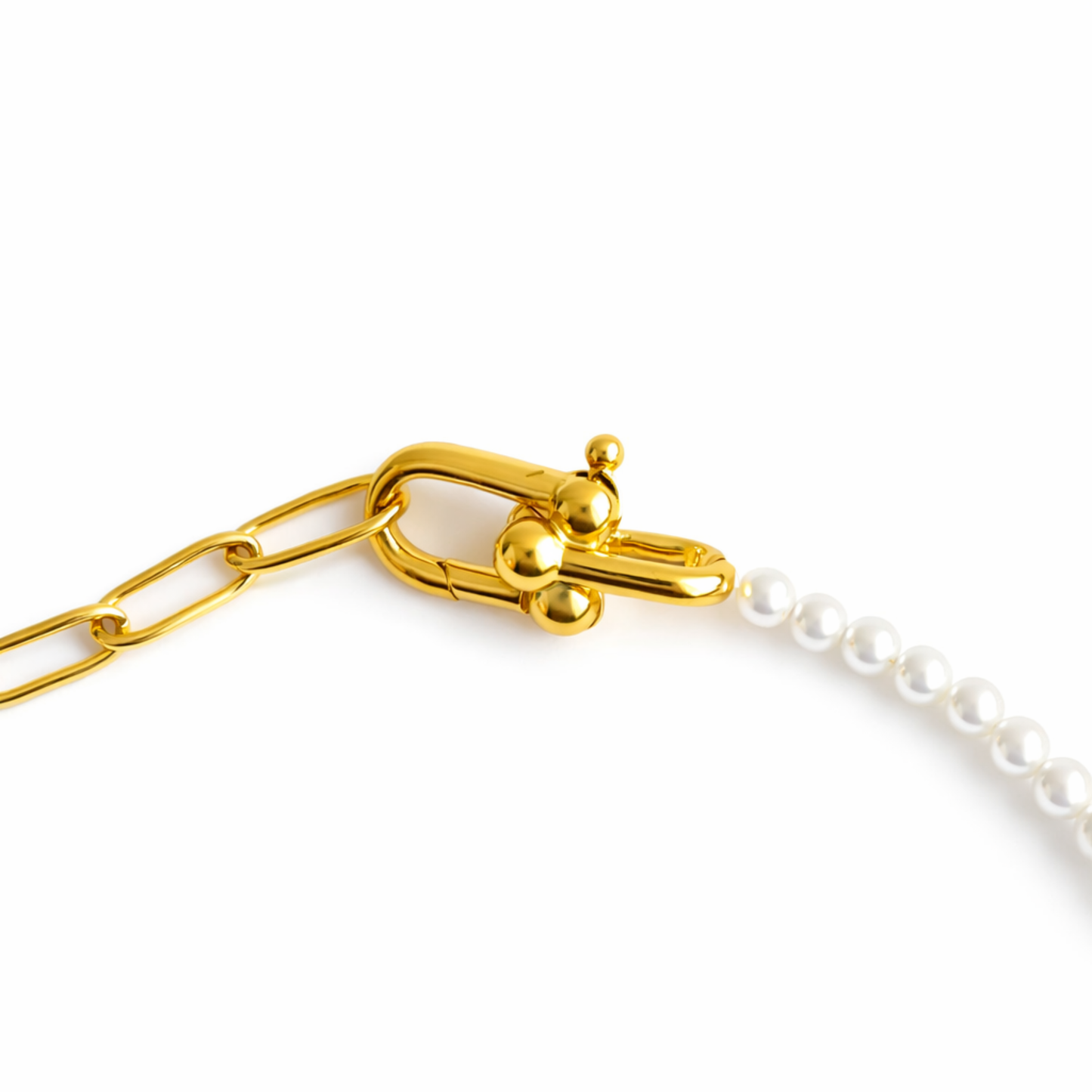 Harmony Pearl & Chain Necklace