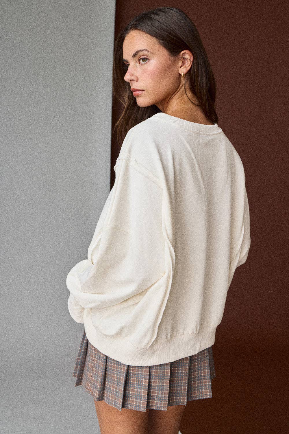 Bow Patch Pullover Sweater