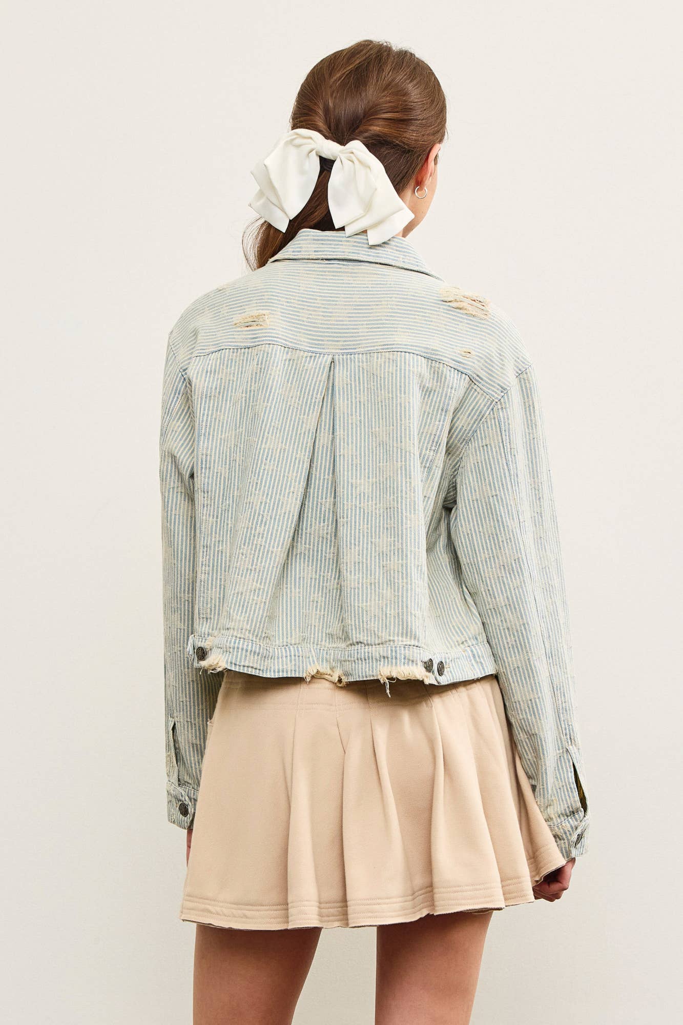 Washed Tide Cropped Jacket