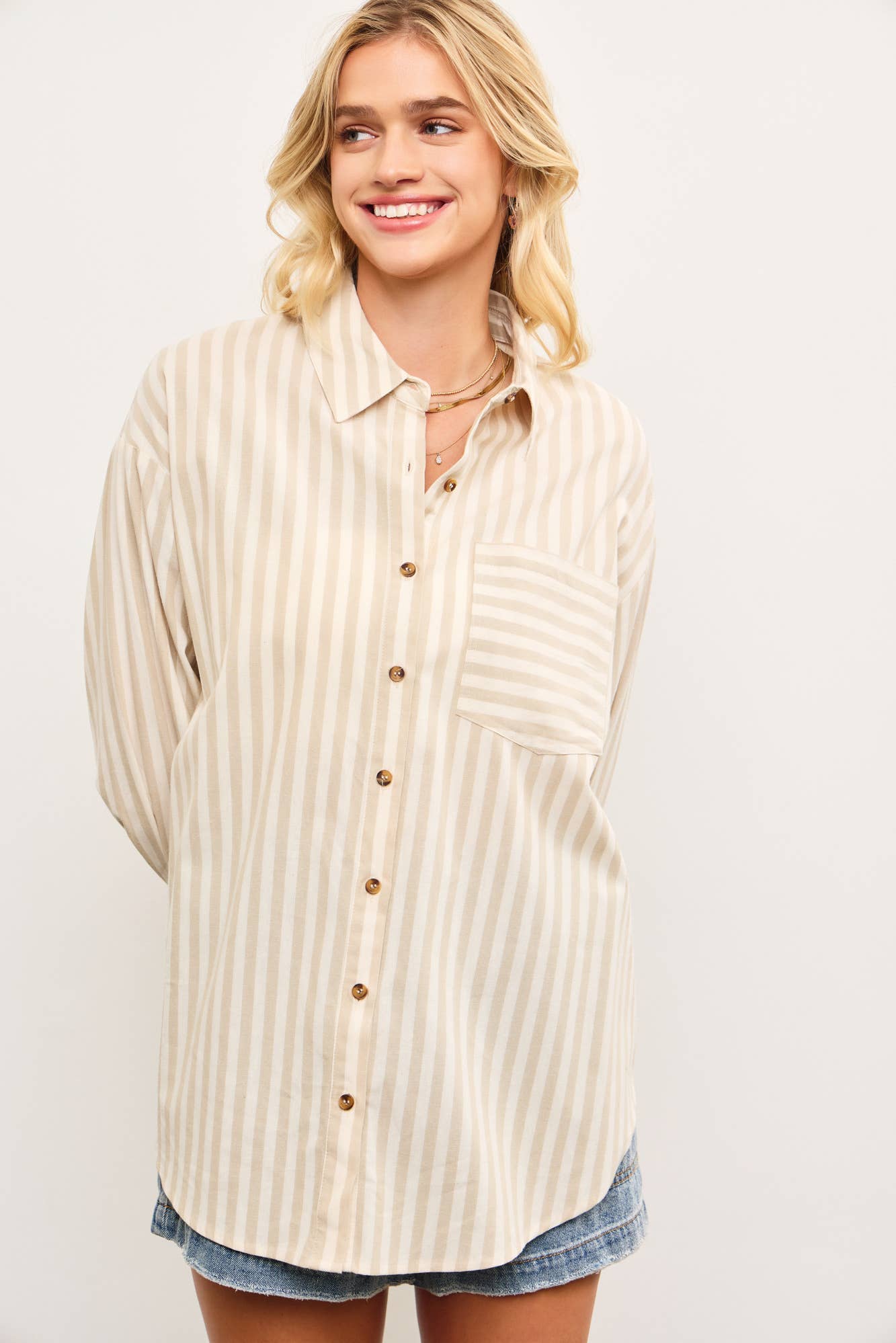 Natural Button Down Shirt