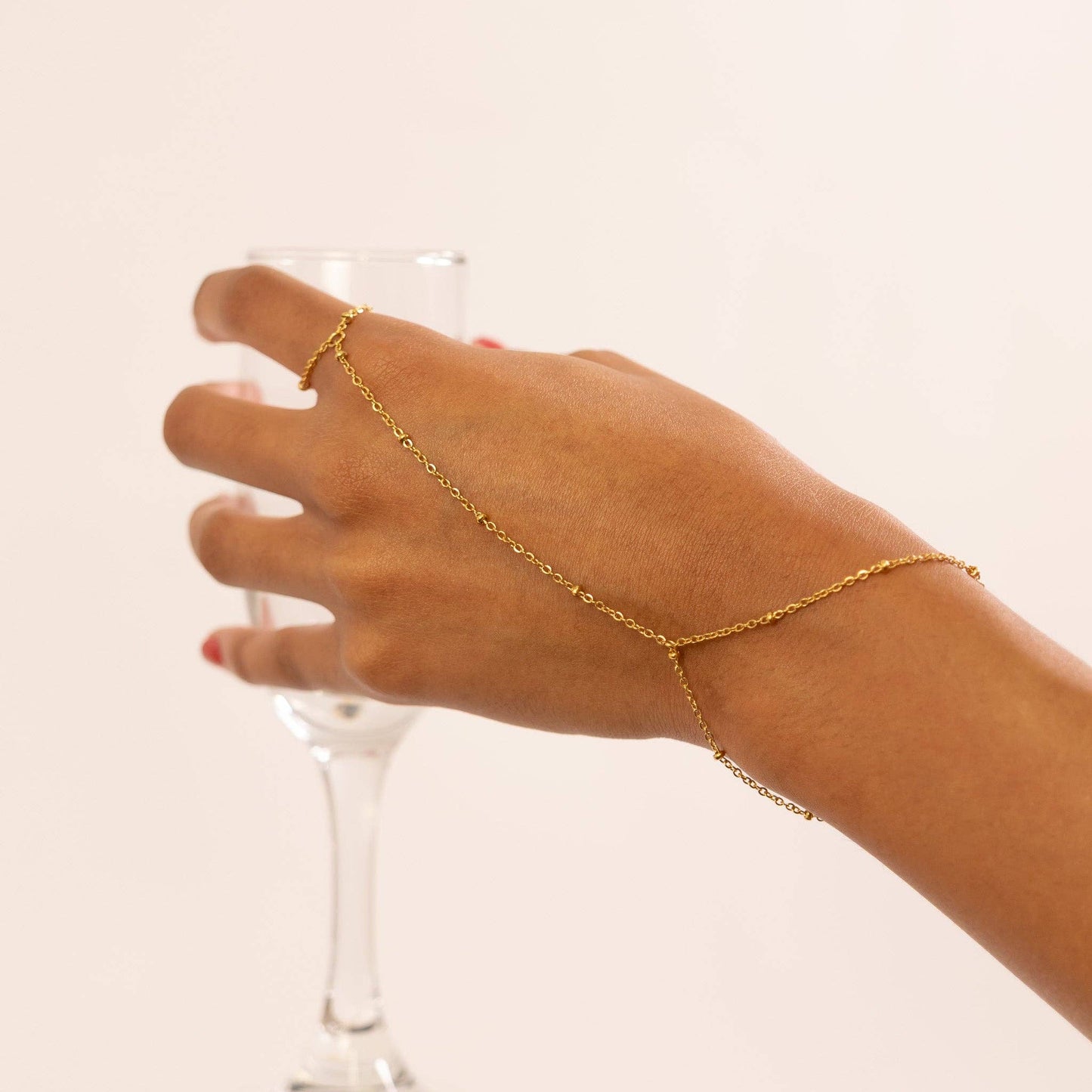 Leslie Gold Hand Chain