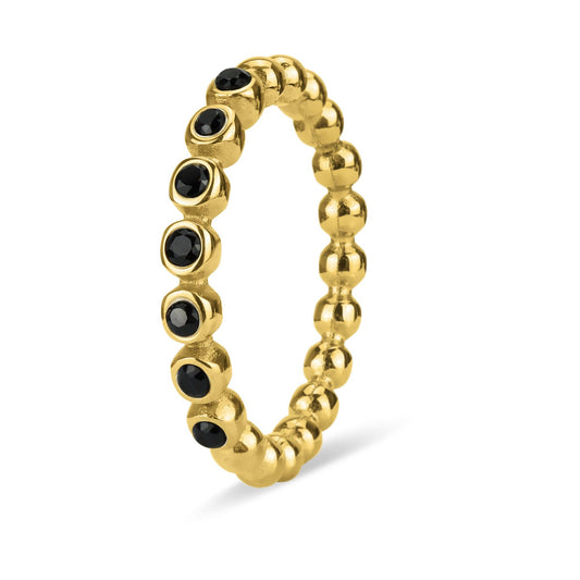 Onyx Bubble Ring
