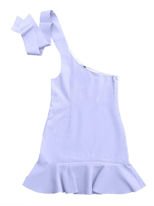 Lavender One Shoulder Dress - LO