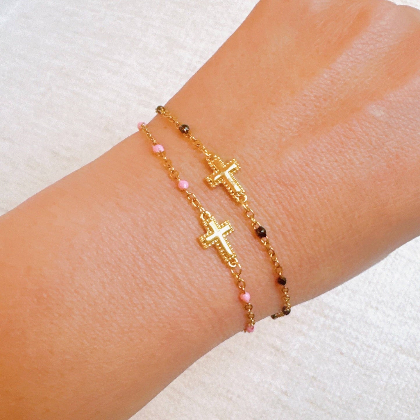 Eden Cross Dainty Bracelet
