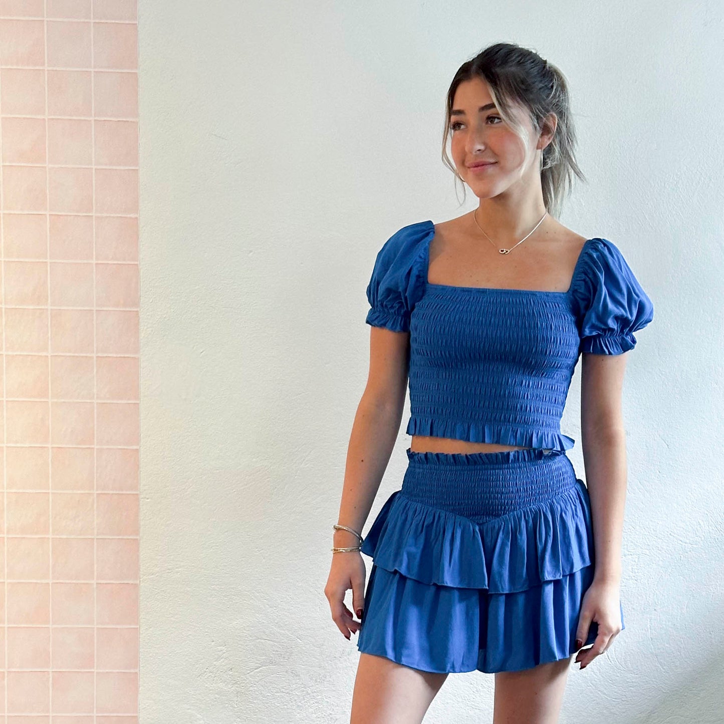 Mykonos Blue Marlee Tween Top