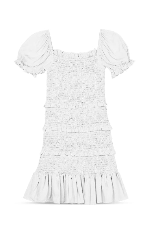 White Laila Dress Tweens - Katiej NYC