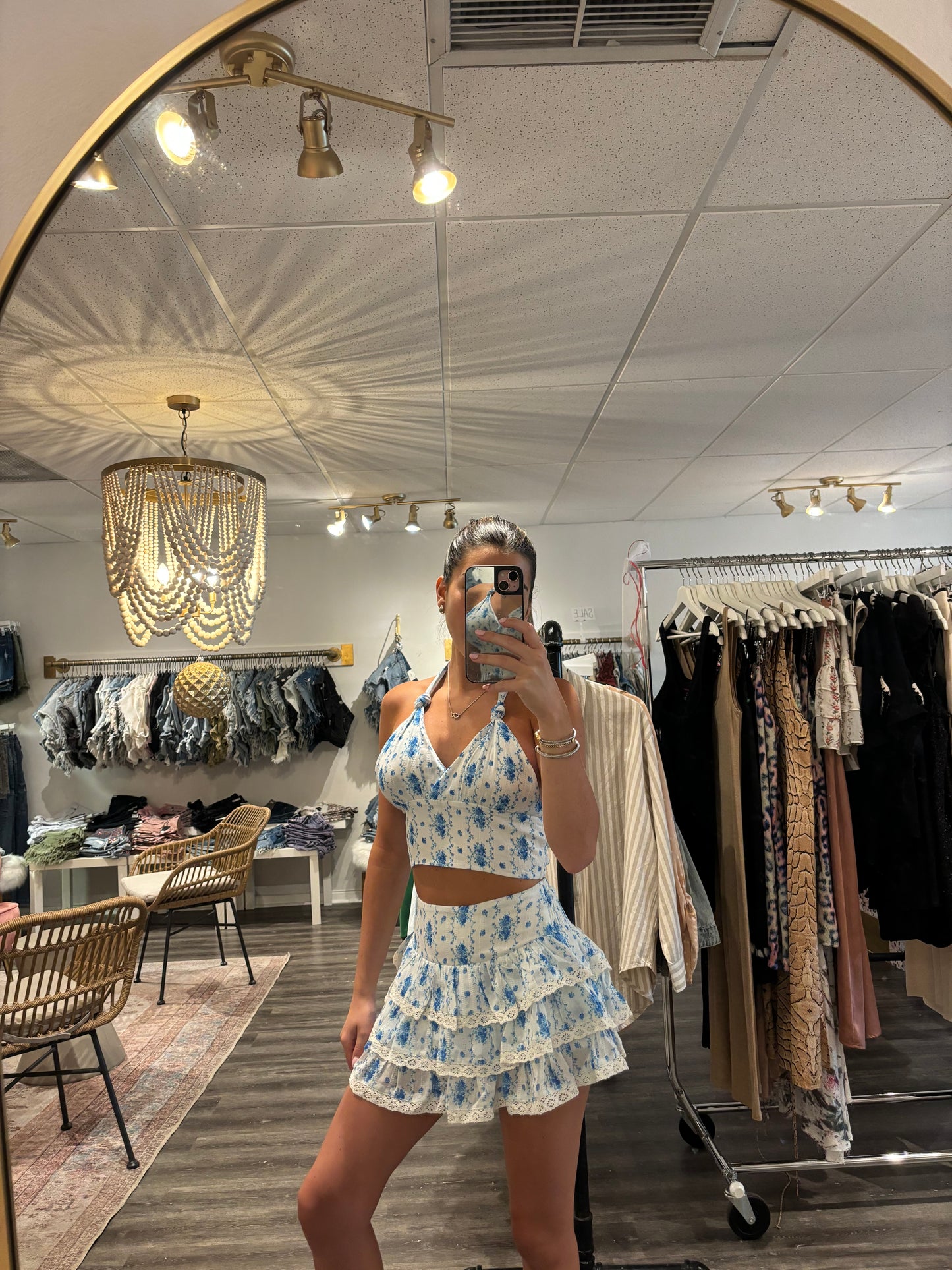 Yvonne Top Santorini Floral (Tweens)