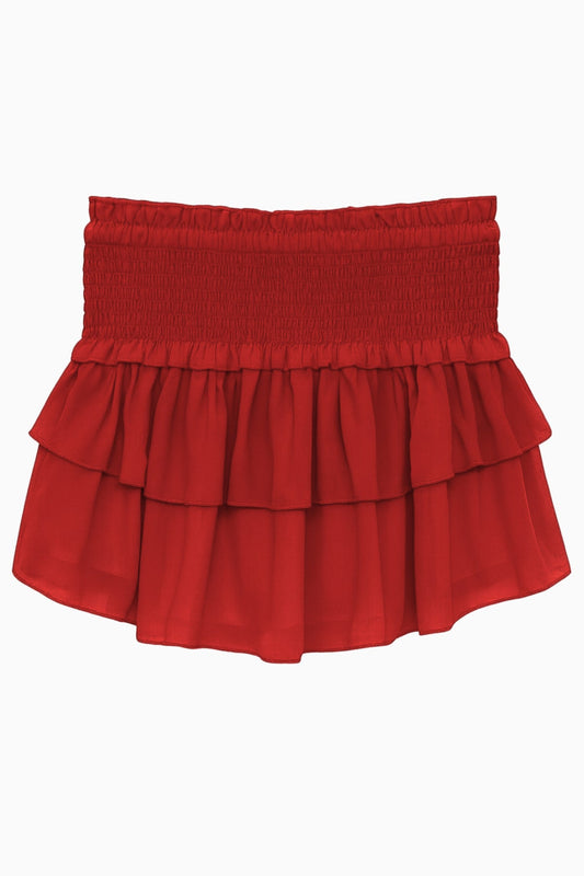 Biance Red Georgette Skirt Tween