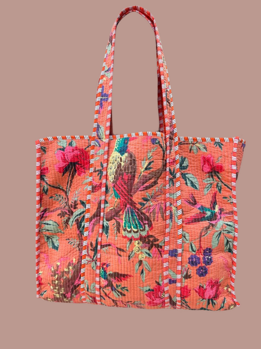 Tropical Paradise Quilted Tote