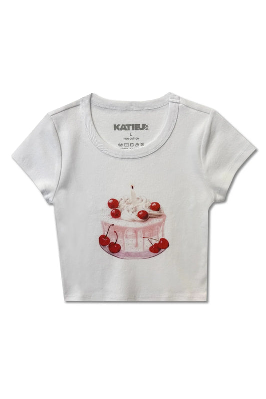 Cherry Cake Tween Baby Doll Tee