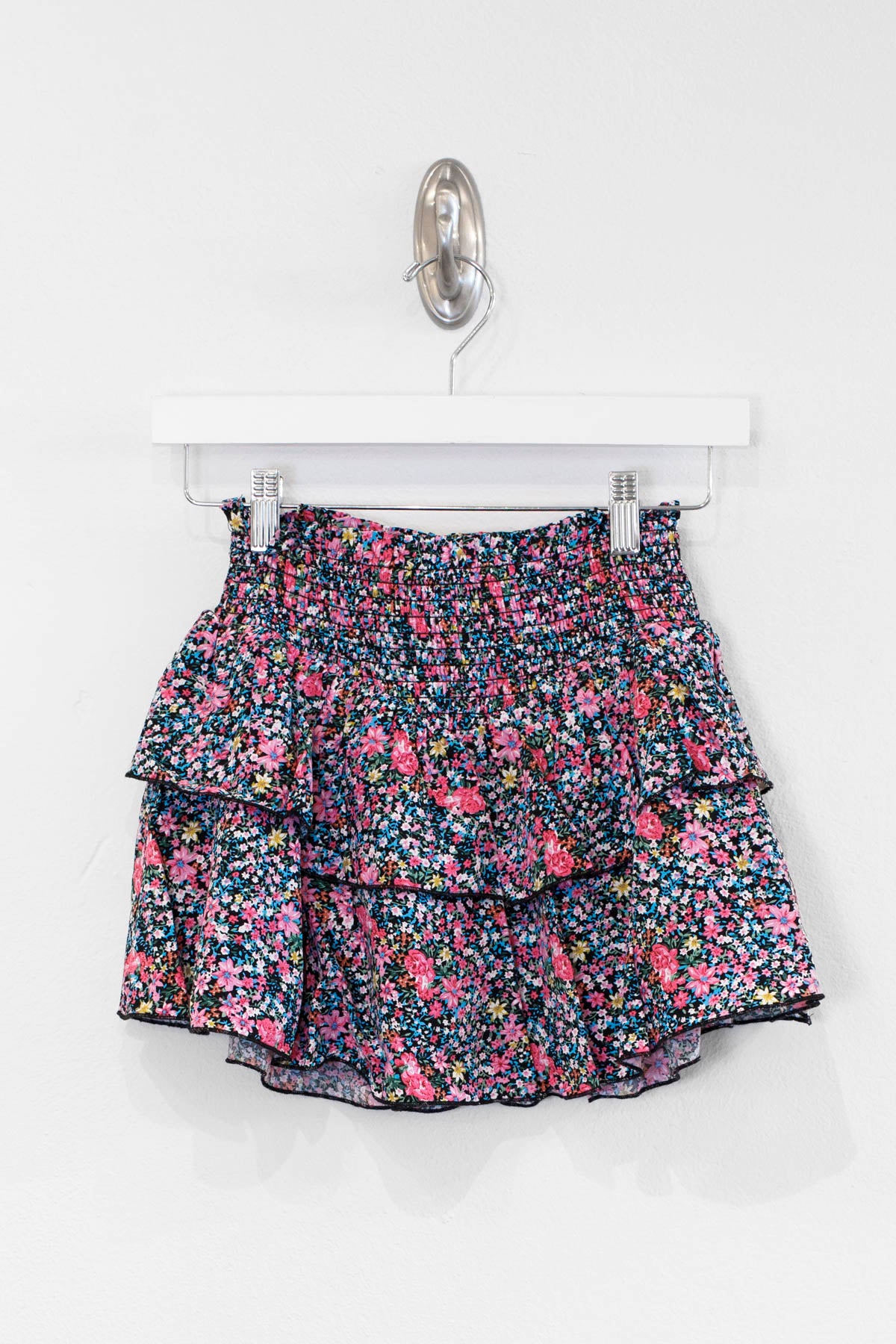 Bright Floral Brooke Smocked Skirt (Tweens) Katiej NYC