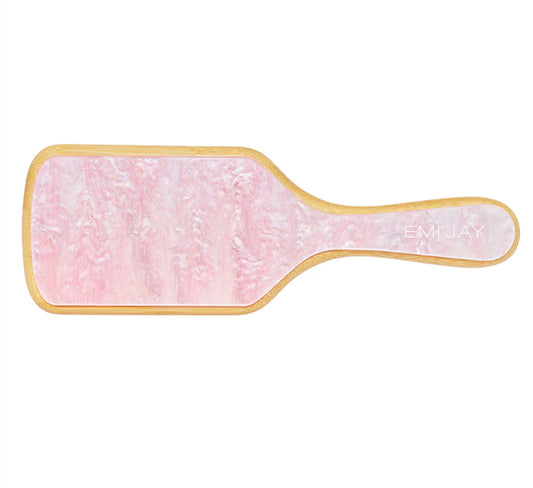Bamboo Paddle Brush in Pink Sugar
