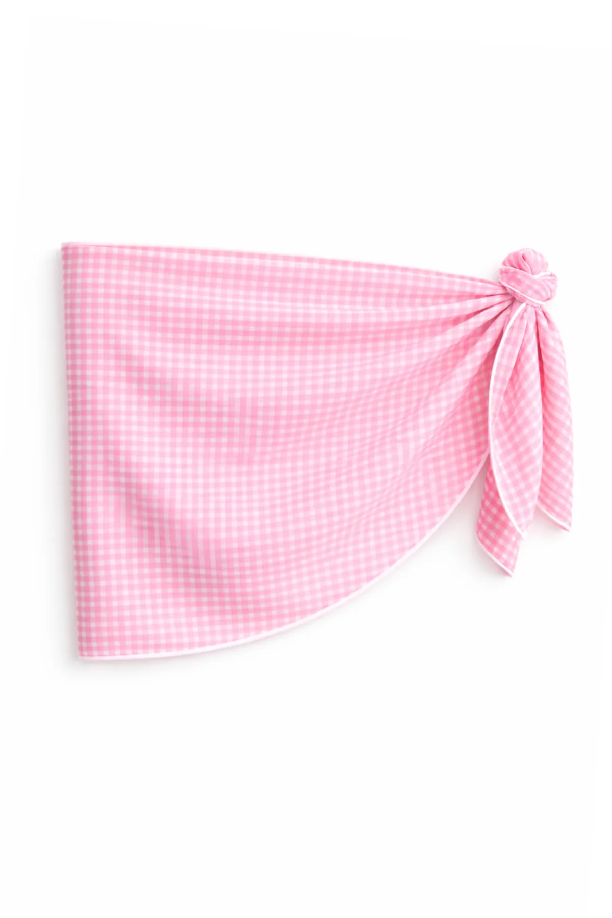 Tween Coral Gingham Sarong
