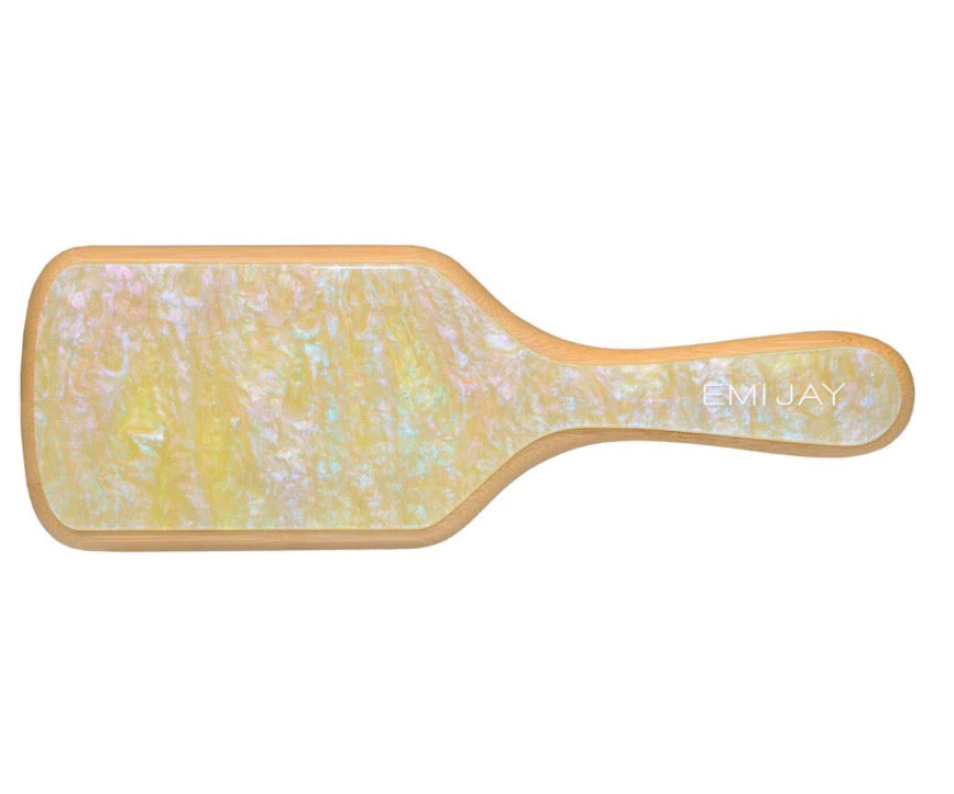 Bamboo Paddle Brush in Lemon Sugar