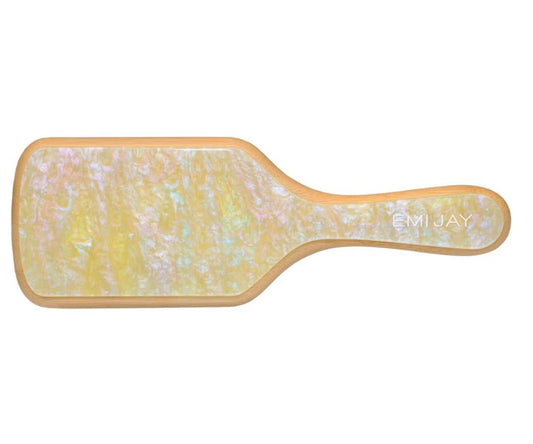 Bamboo Paddle Brush in Lemon Sugar
