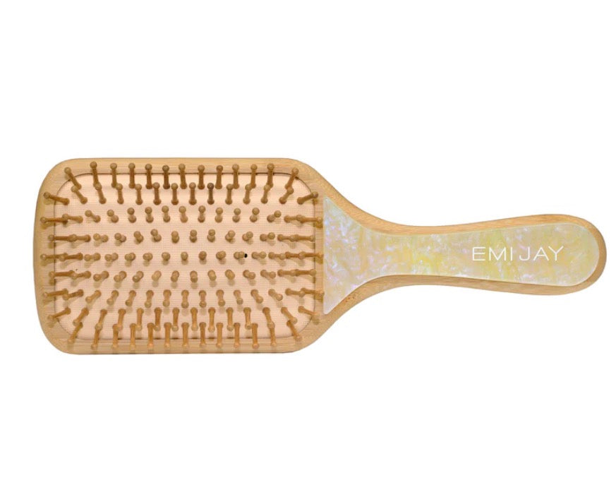 Bamboo Paddle Brush in Lemon Sugar