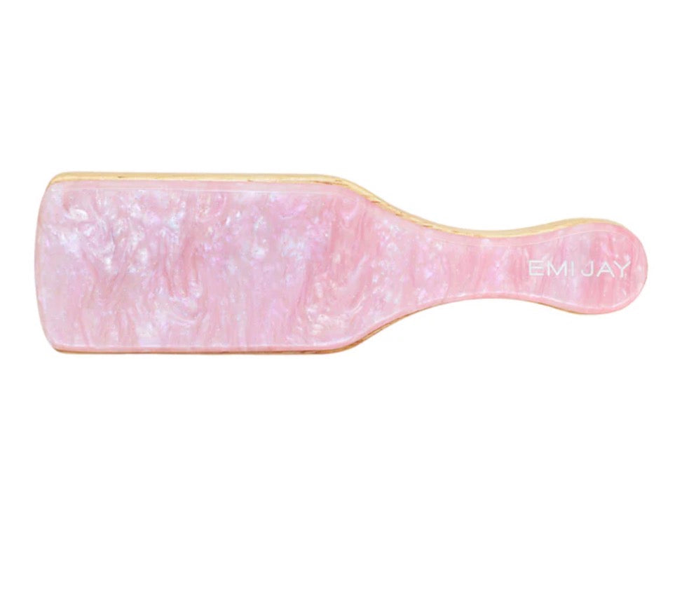 Mini Boar Bristle Brush in Pink Chantilly (