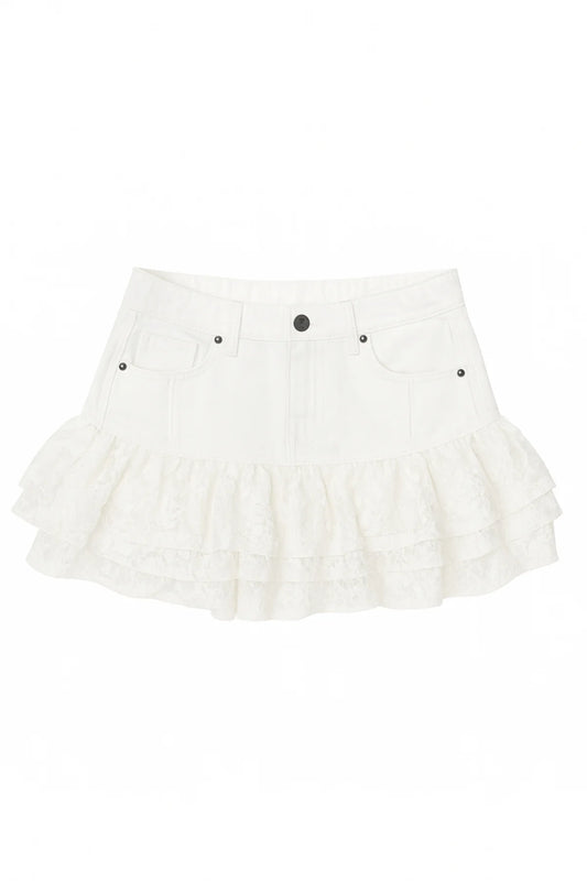 Malaga White Skirt Tween