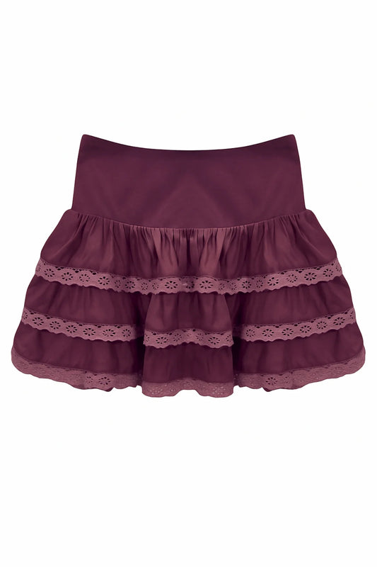Melody Eggplant Tween Skirt
