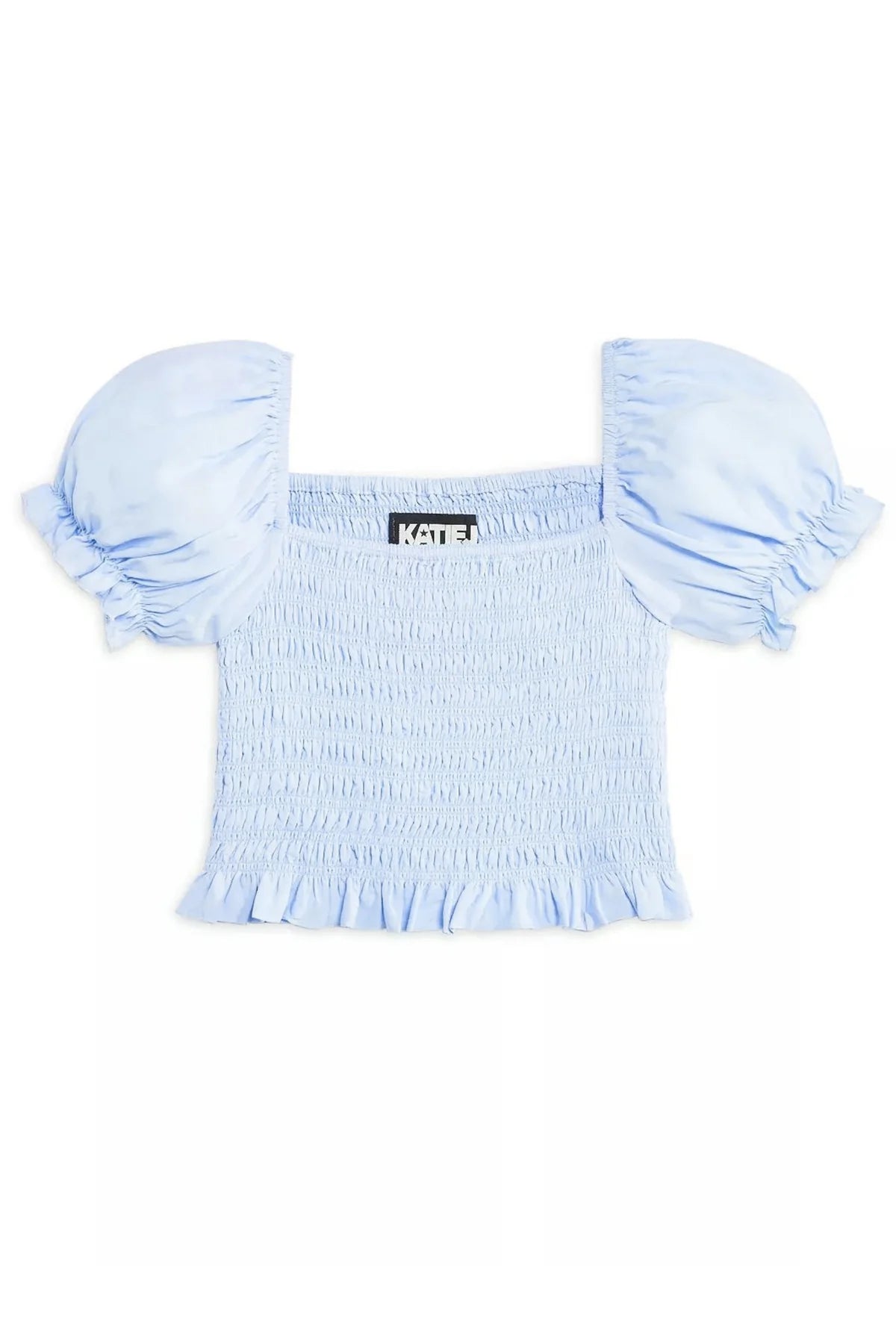 Marlee Puff Sleeve Top- Baby Blue Top (Tweens)