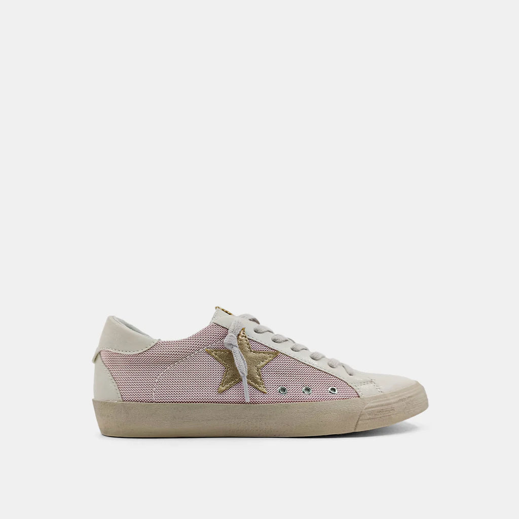 Pilar Mauve Gold Star Sneakers