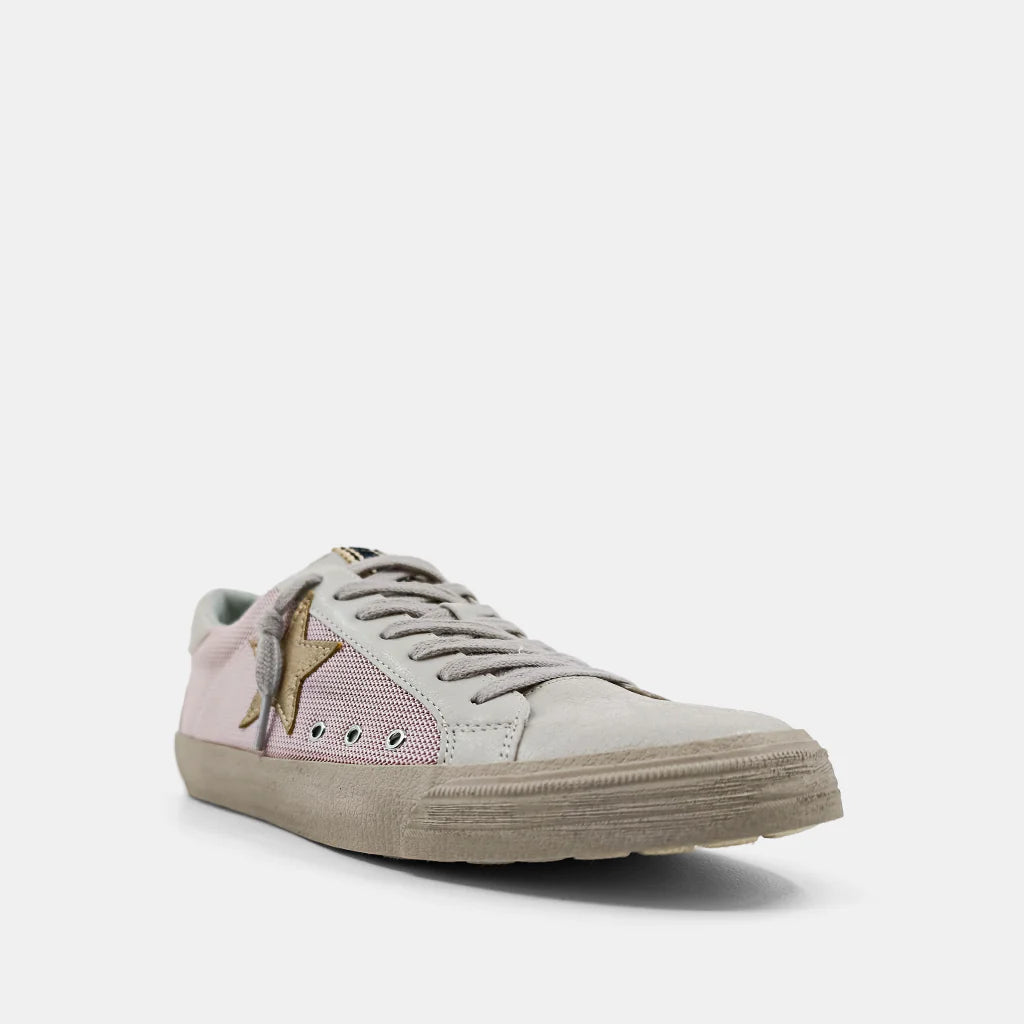 Pilar Mauve Gold Star Sneakers