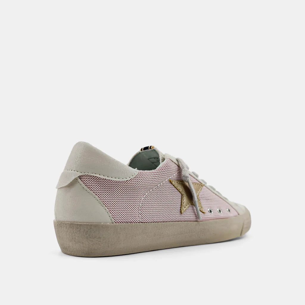 Pilar Mauve Gold Star Sneakers