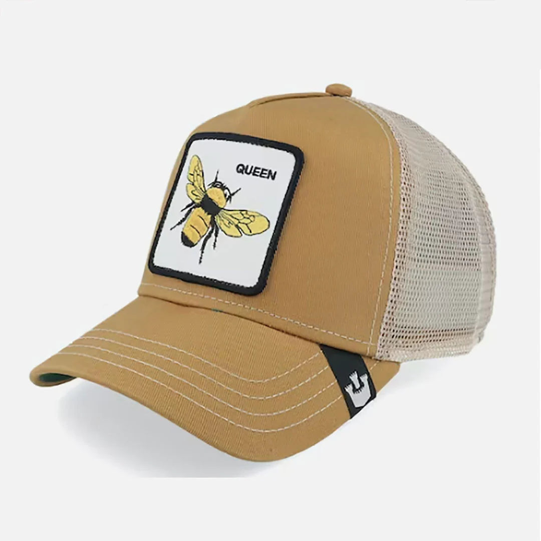 The Queen Bee Khaki Trucker Hat - Goorin Bros