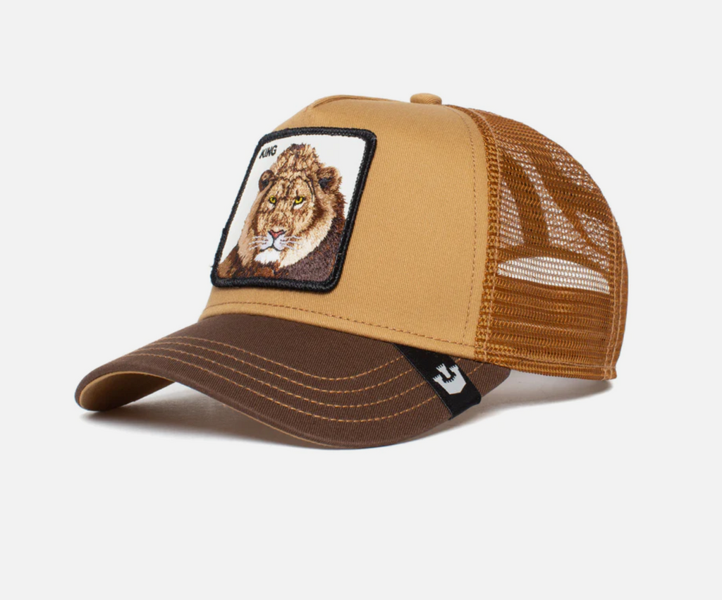 The King Lion Wheat Trucker Hat - Goorin Bros