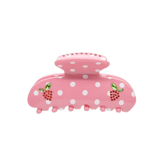Lychee Berry Dot Sweetheart Clip