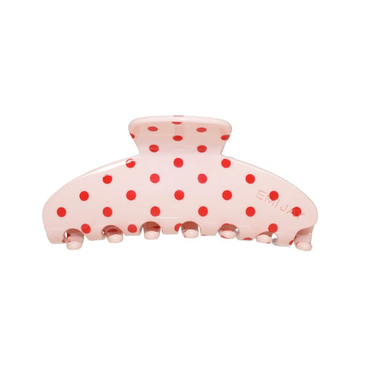 Blush Polka Dot Big Effing Clip