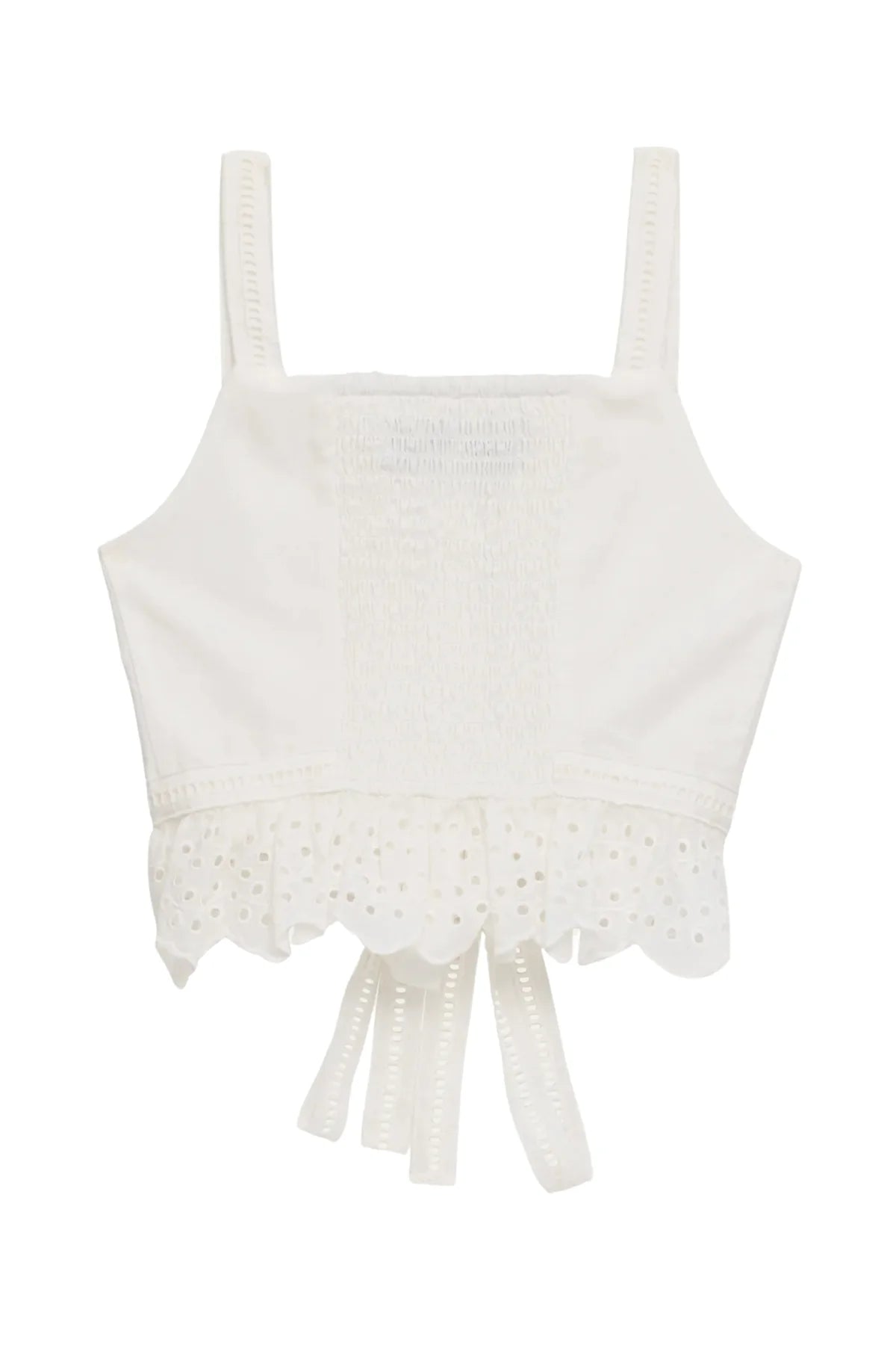 Waverly Linen Eyelet Cami Top Tween