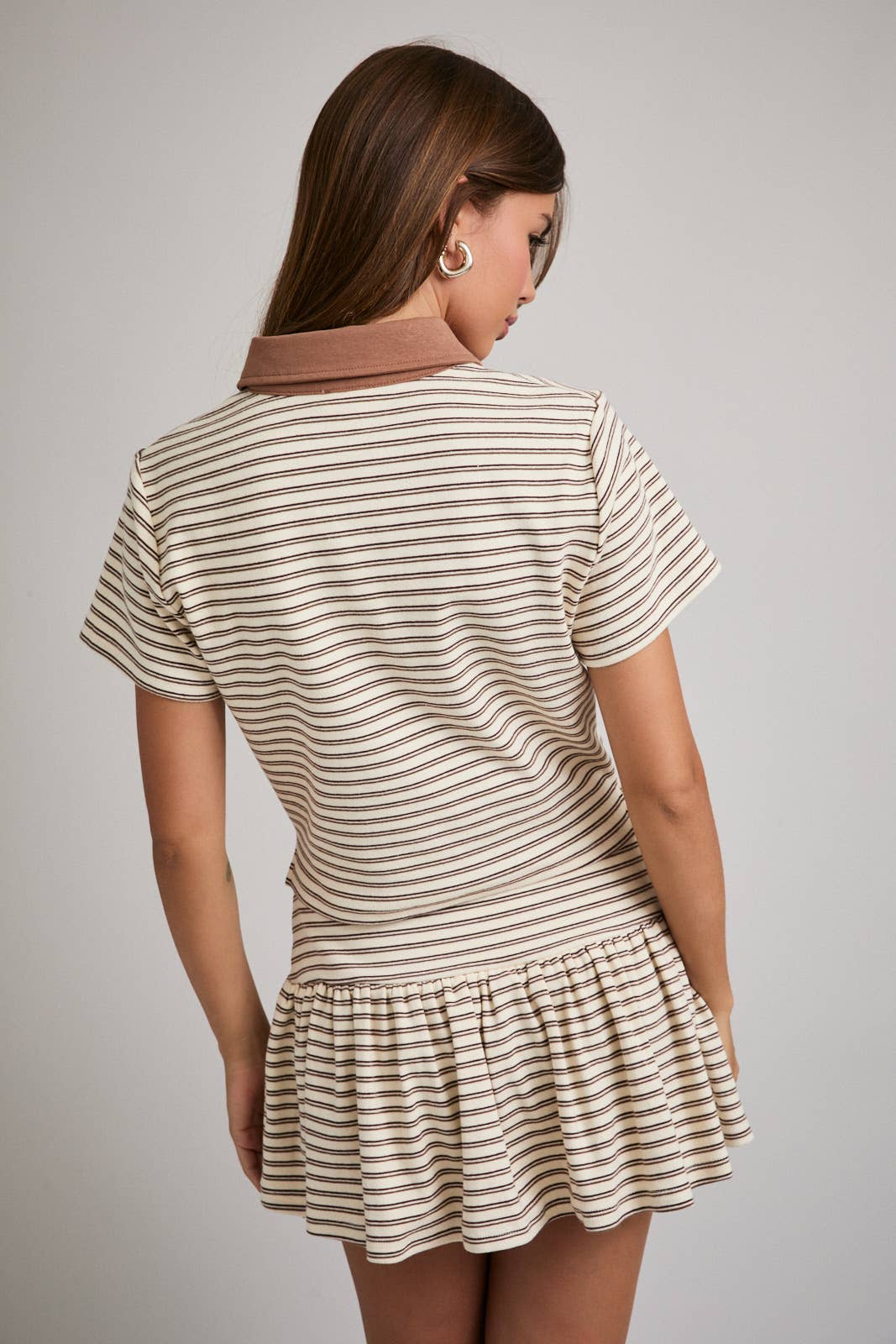 The Uptown Stripe Polo Top